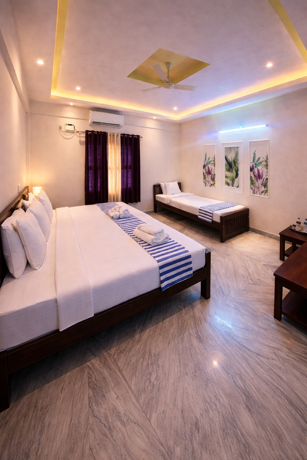 Hotel Room View - Portrait